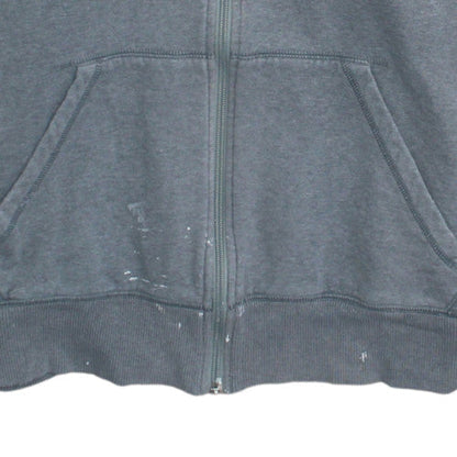 Mens UK Size L Nike Grey Full Zip Hoodie
