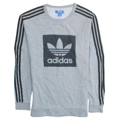 Mens UK Size XS adidas Grey Pullover Sweatshirt