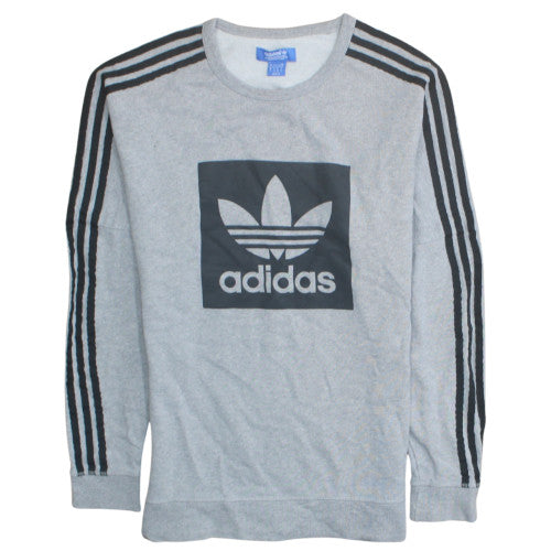 Mens UK Size XS adidas Grey Pullover Sweatshirt