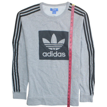 Mens UK Size XS adidas Grey Pullover Sweatshirt
