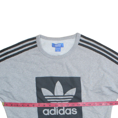 Mens UK Size XS adidas Grey Pullover Sweatshirt