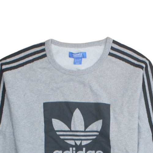 Mens UK Size XS adidas Grey Pullover Sweatshirt