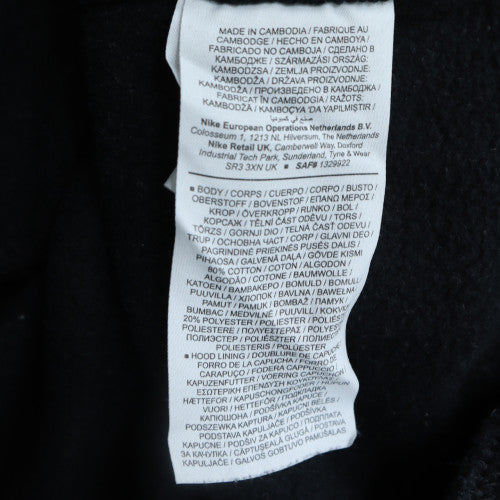 Mens UK Size S Nike Black Pullover Hoodie