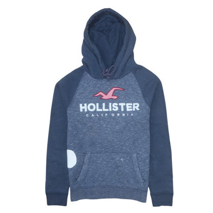 Mens UK Size S Hollister Blue Pullover Hoodie