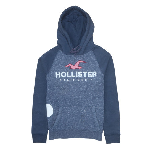 Mens UK Size S Hollister Blue Pullover Hoodie