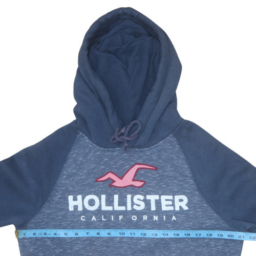 Mens UK Size S Hollister Blue Pullover Hoodie