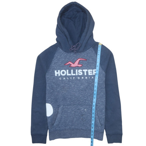 Mens UK Size S Hollister Blue Pullover Hoodie