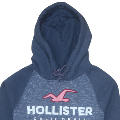 Mens UK Size S Hollister Blue Pullover Hoodie