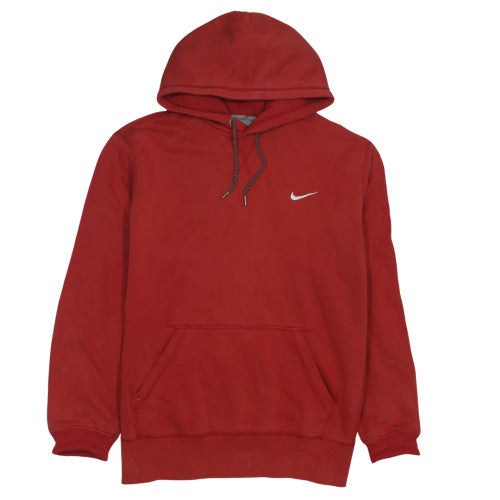 Mens UK Size M Nike Red Pullover Hoodie