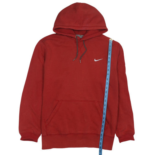 Mens UK Size M Nike Red Pullover Hoodie