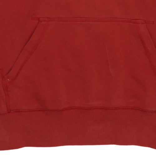 Mens UK Size M Nike Red Pullover Hoodie