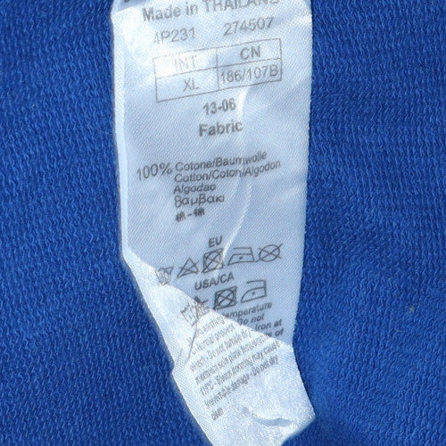 Mens UK Size XL EA7 Emporio Armani Blue Full Zip Sweatshirt