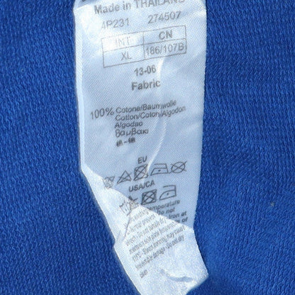 Mens UK Size XL EA7 Emporio Armani Blue Full Zip Sweatshirt