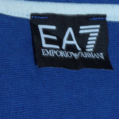 Mens UK Size XL EA7 Emporio Armani Blue Full Zip Sweatshirt