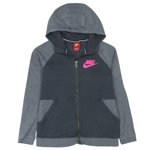 Teens UK Size 158 Nike Grey Full Zip Hoodie