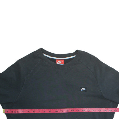 Mens UK Size M Nike Black Pullover Sweatshirt