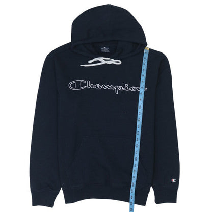 Mens UK Size M Champion Blue Pullover Hoodie