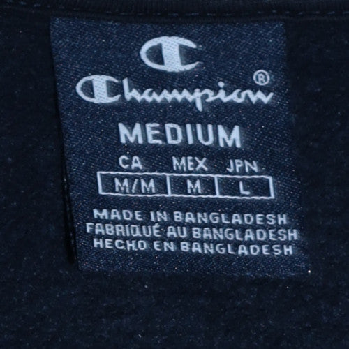 Mens UK Size M Champion Blue Pullover Hoodie