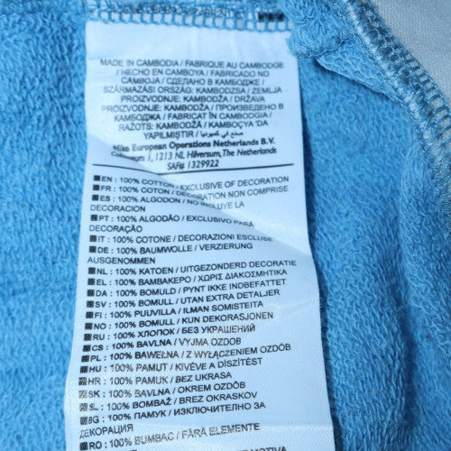 Mens UK Size M Nike Blue Pullover Hoodie