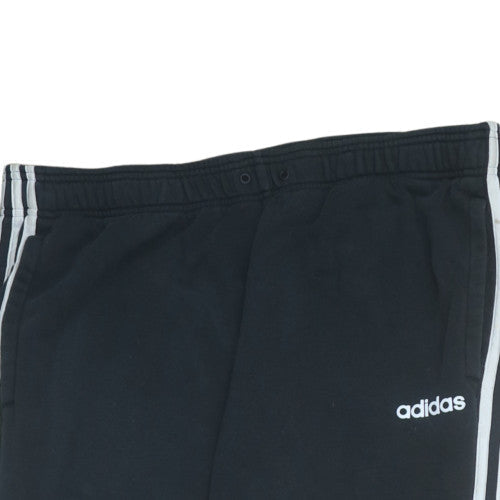 Mens UK Size XL adidas Regular Fit Jogger Black Trousers