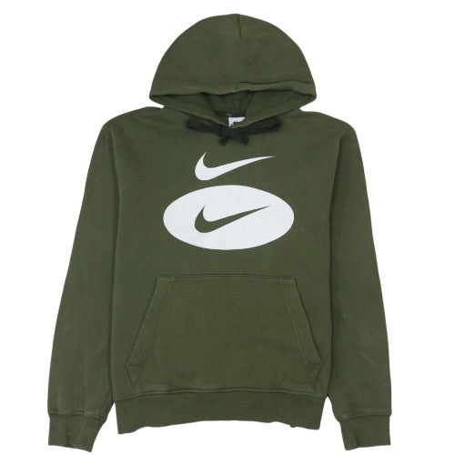 Mens UK Size M Nike Green Pullover Hoodie