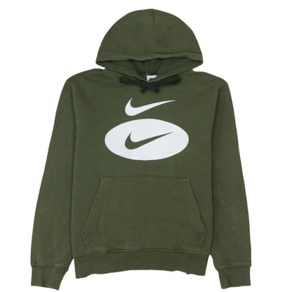 Mens UK Size M Nike Green Pullover Hoodie