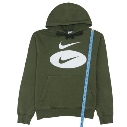 Mens UK Size M Nike Green Pullover Hoodie