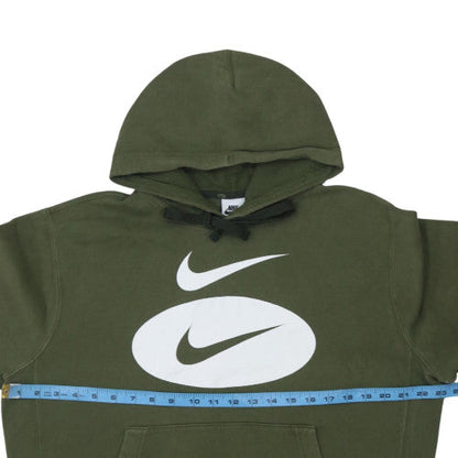 Mens UK Size M Nike Green Pullover Hoodie