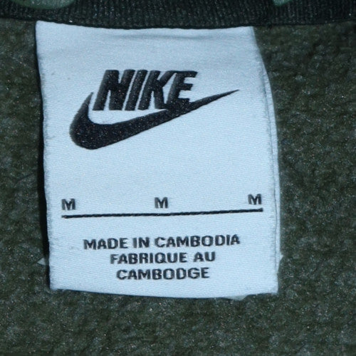 Mens UK Size M Nike Green Pullover Hoodie