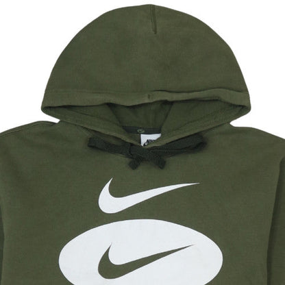 Mens UK Size M Nike Green Pullover Hoodie