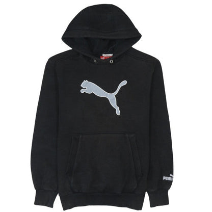 Mens UK Size S PUMA Black Pullover Hoodie