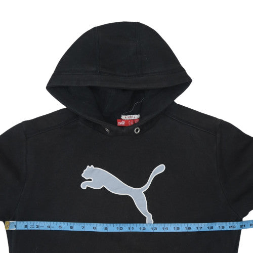 Mens UK Size S PUMA Black Pullover Hoodie