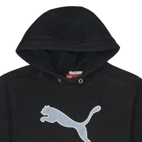 Mens UK Size S PUMA Black Pullover Hoodie