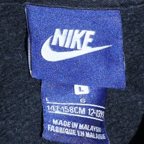 Teens UK Size L Nike Black Pullover Hoodie