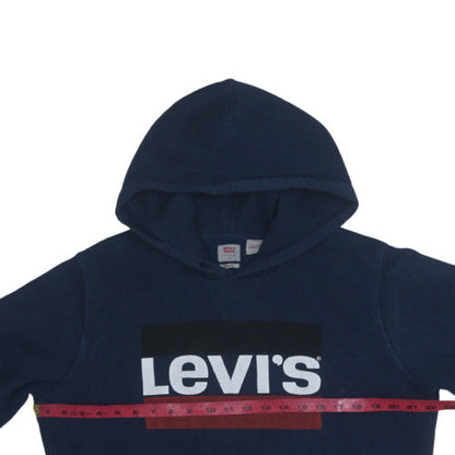 Mens UK Size M Levi's Blue Pullover Hoodie