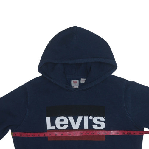 Mens UK Size M Levi's Blue Pullover Hoodie