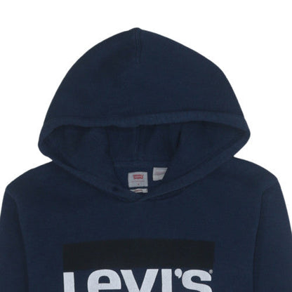 Mens UK Size M Levi's Blue Pullover Hoodie