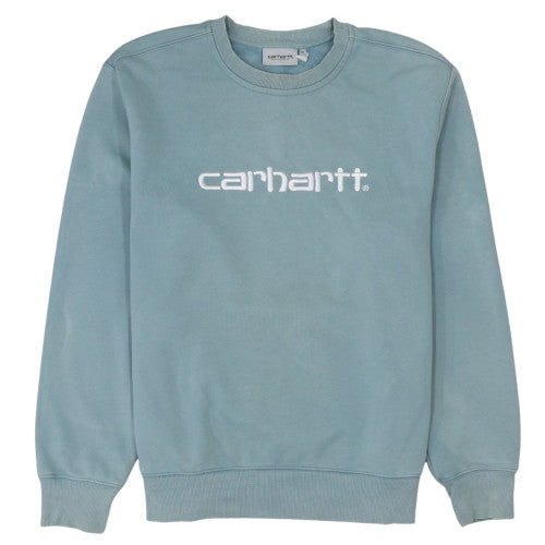 Mens UK Size M Carhartt Blue Pullover Sweatshirt