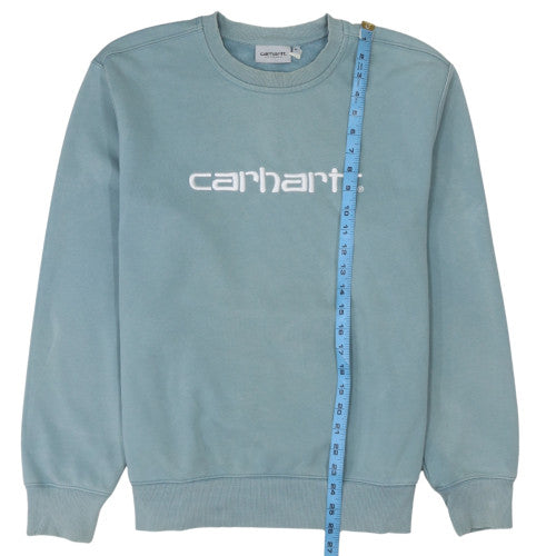 Mens UK Size M Carhartt Blue Pullover Sweatshirt