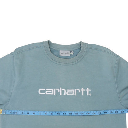 Mens UK Size M Carhartt Blue Pullover Sweatshirt