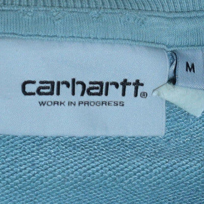 Mens UK Size M Carhartt Blue Pullover Sweatshirt