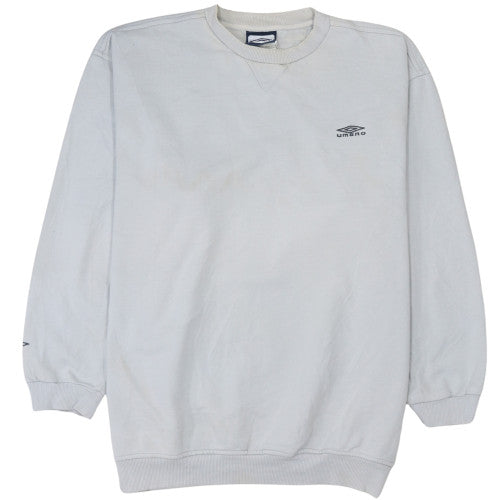 Mens UK Size S Umbro White Pullover Sweatshirt
