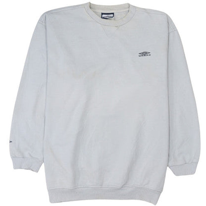 Mens UK Size S Umbro White Pullover Sweatshirt