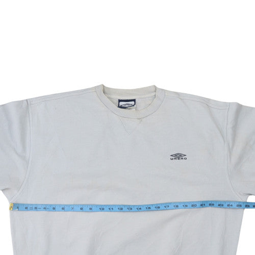 Mens UK Size S Umbro White Pullover Sweatshirt