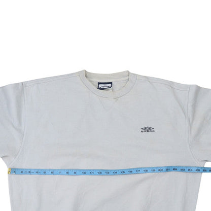 Mens UK Size S Umbro White Pullover Sweatshirt
