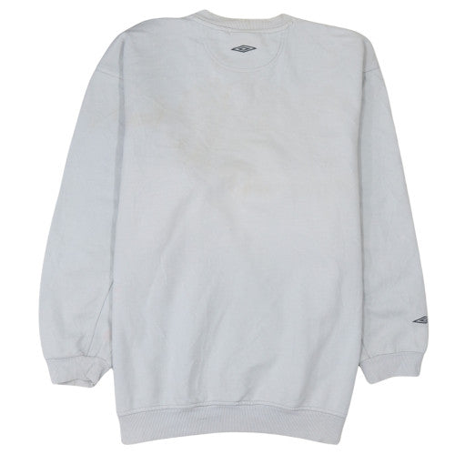 Mens UK Size S Umbro White Pullover Sweatshirt