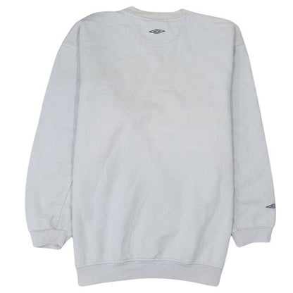 Mens UK Size S Umbro White Pullover Sweatshirt