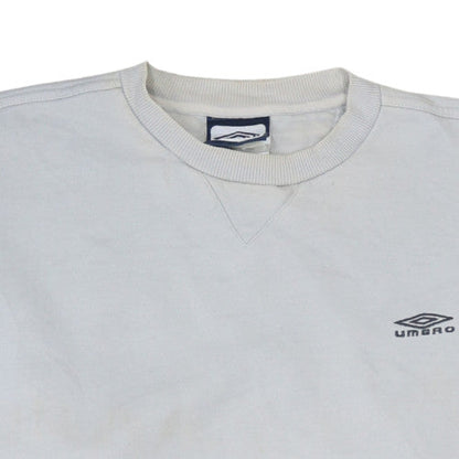 Mens UK Size S Umbro White Pullover Sweatshirt