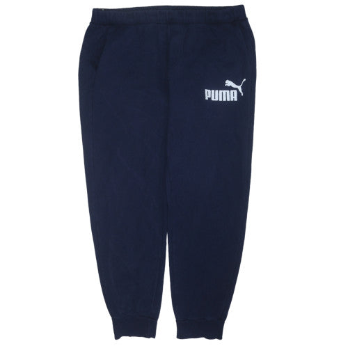 Mens UK Size XL PUMA Regular Fit Jogger Blue Trousers