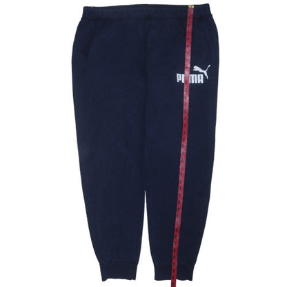 Mens UK Size XL PUMA Regular Fit Jogger Blue Trousers
